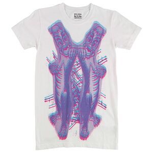 Evil Genius Womens 3D Monsters Graphic T-Shirt, NWT